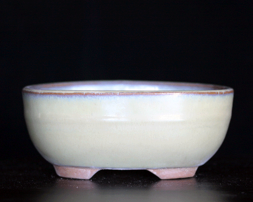 Greenish/Blue Oval Bonsai Pot